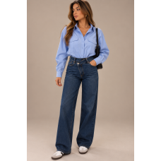 Cross Over Wide leg Jeans 